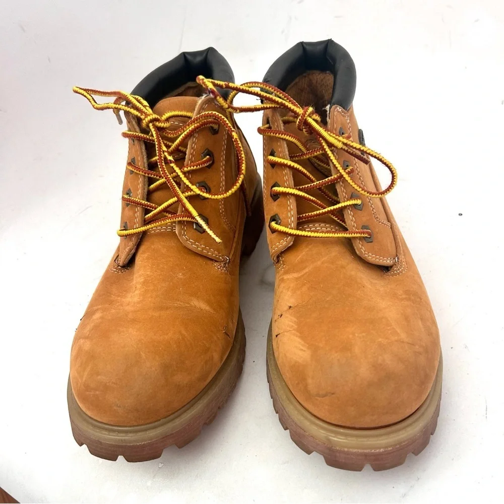 Lugz Women’s Vintage 90s WHUDK 747 Tan/Orange Lace Up Dress Work Boot Size 8